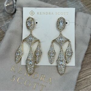 Kendra Scott Bella Gold Statement Earrings